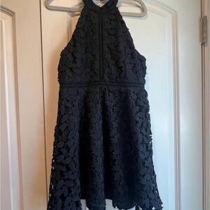 Bardot Black Floral Lace Kids Dress